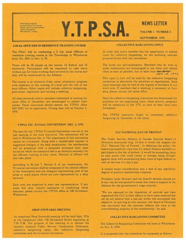 YTPSA Newsletter September 1976-1